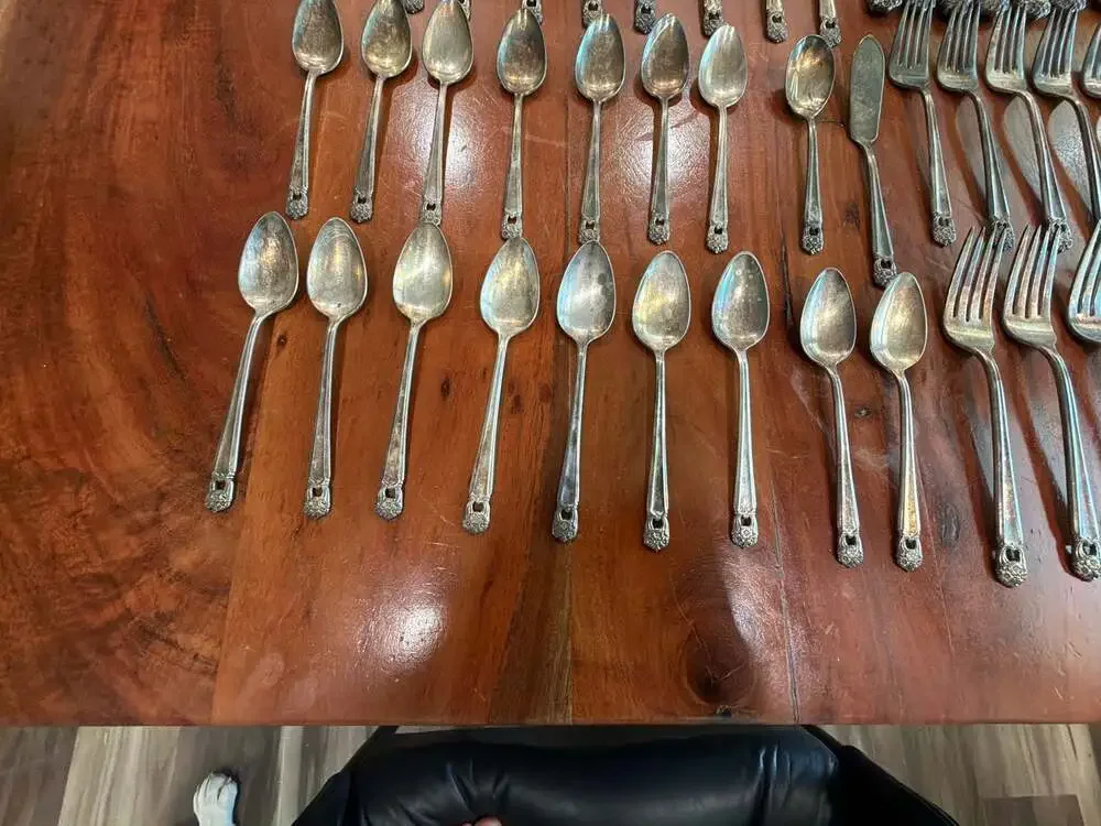 Vintage 1847 Rogers Bros. Eternally Yours Silverplate Flatware Large Lot